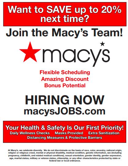 macy's jobs hiring|More.